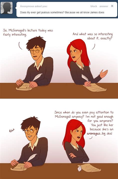 Jealousy: Jily Style, a harry potter fanfic .